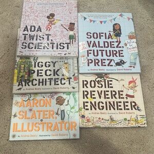Set of 5 Andrea Beaty Questioneers books